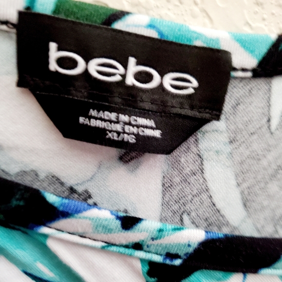 BEBE Rhinestone Logo Top - Picture 4 of 5